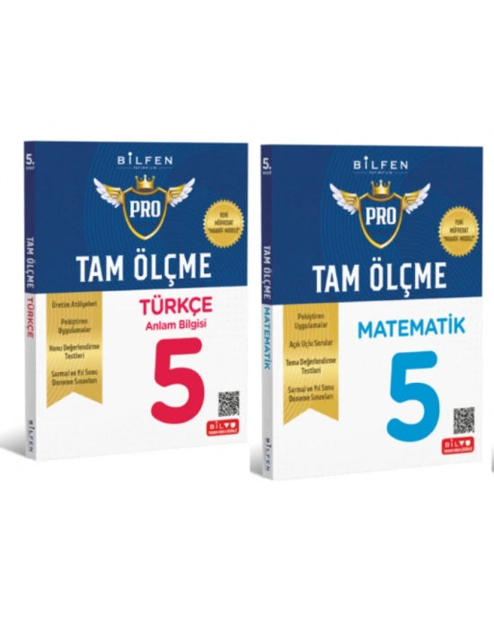 BİLFEN YAYINCILIK 5.SINIF TAM ÖLÇME TÜRKÇE+MATEMATİK ETKİNLİKLİ SORU BANKASI  (YENİ MÜFREDAT)