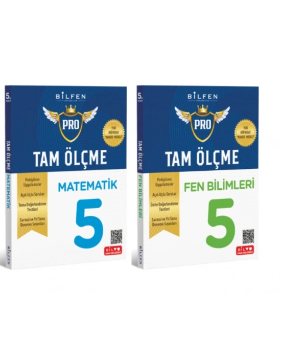 BİLFEN YAYINCILIK 5.SINIF TAM ÖLÇME MATEMATİK + FEN BİLİMLERİ ETKİNLİKLİ SORU BANKASI (YENİ MÜFREDAT)