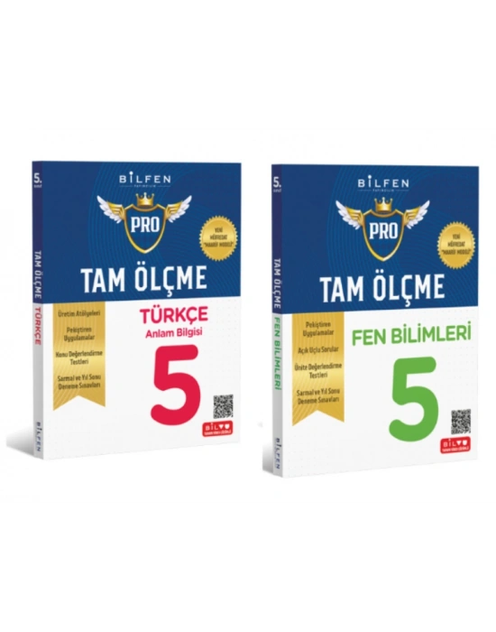 BİLFEN YAYINCILIK 5.SINIF TAM ÖLÇME TÜRKÇE+FEN BİLİMLERİ ETKİNLİKLİ SORU BANKASI (YENİ MÜFREDAT)