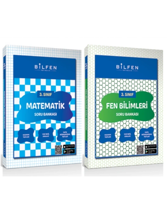 BİLFEN YAYINCILIK 3.SINIF MATEMATİK-FEN BİLİMLERİ SORU BANKASI