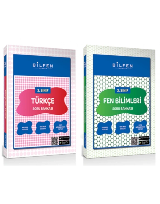 BİLFEN YAYINCILIK 3.SINIF TÜRKÇE-FEN BİLİMLERİ SORU BANKASI