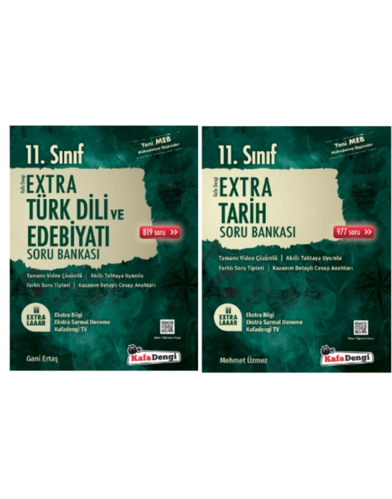 Kafa Dengi Yayınları 11. Sınıf Edebiyat - Tarih  Extra Soru Bankası
