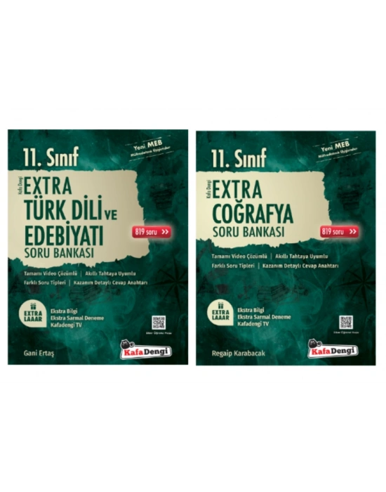 Kafa Dengi Yayınları 11. Sınıf Edebiyat - Coğrafya Extra Soru Bankası