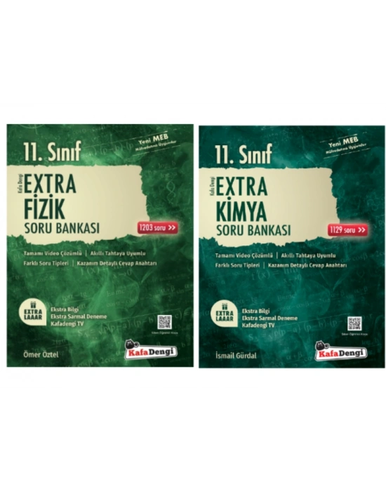 Kafa Dengi Yayınları 11. Sınıf Fizik - Kimya Extra Soru Bankası