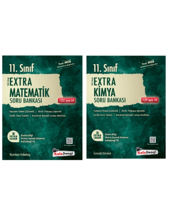 Kafa Dengi Yayınları 11. Sınıf Matematik - Kimya Extra Soru Bankası