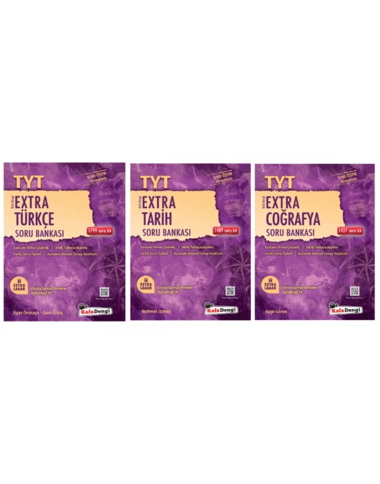 Kafa Dengi Yayınları TYT Sözel Set Türkçe - Tarih - Coğrafya Extra Soru Bankası