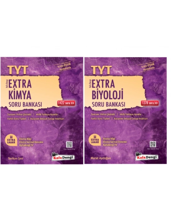 Kafa Dengi Yayınları TYT Kimya - Biyoloji Extra Soru Bankası