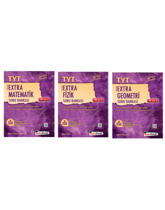Kafa Dengi Yayınları TYT Sayısal Set Matematik - Fizik - Geometri Extra Soru Bankası