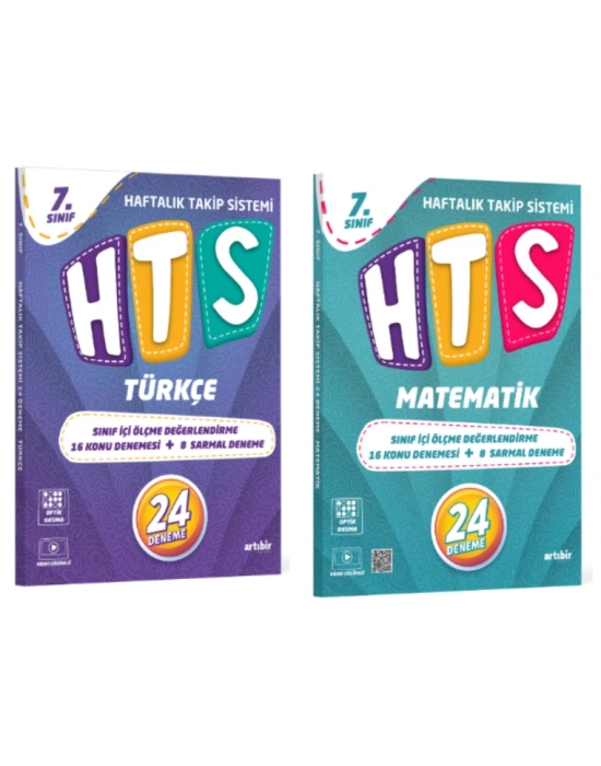 ARTIBİR YAYINLARI 7.SINIF HTS TÜRKÇE - MATEMATİK HAFTALIK TAKİP SİSTEMİ 24 DENEME