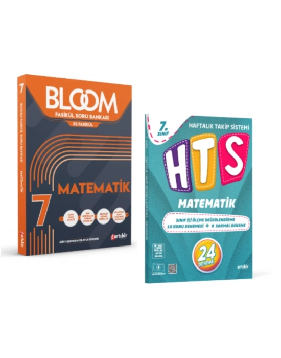 ARTIBİR YAYINLARI 7.SINIF MATEMATİK BLOOM FASİKÜL SORU BANKASI - MATEMATİK HAFTALIK TAKİP SİSTEMİ 24 DENEME