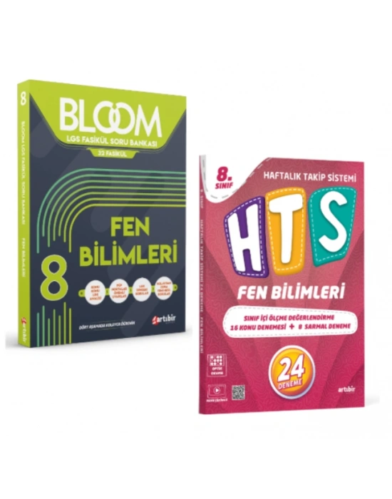 ARTIBİR YAYINLARI 8.SINIF LGS FEN BİLİMLERİ BLOOM FASİKÜL SORU BANKASI - FEN BİLİMLERİ HAFTALIK TAKİP SİSTEMİ 24 DENEME