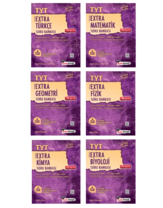 Kafa Dengi Yayınları TYT Sayısal Set Türkçe - Matematik - Geometri - Fizik - Kimya - Biyoloji Extra Soru Bankası
