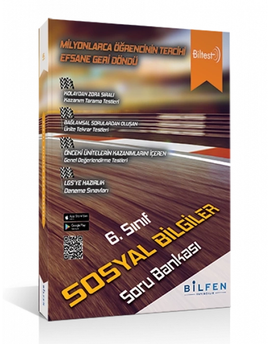 BİLFEN YAYINCILIK 6.SINIF BİLTEST SOSYAL BİLGİLER SORU BANKASI