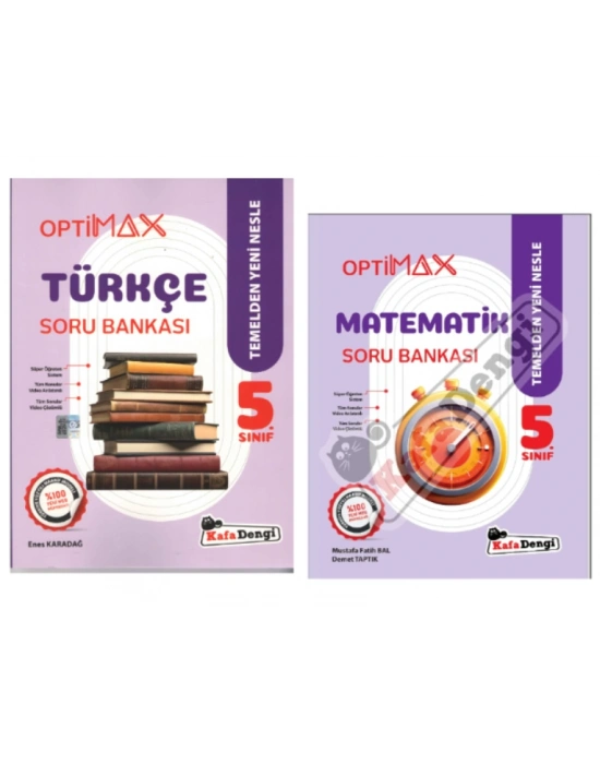 Kafa Dengi Yayınları 5. Optimax Türkçe - Matematik - Soru Bankası