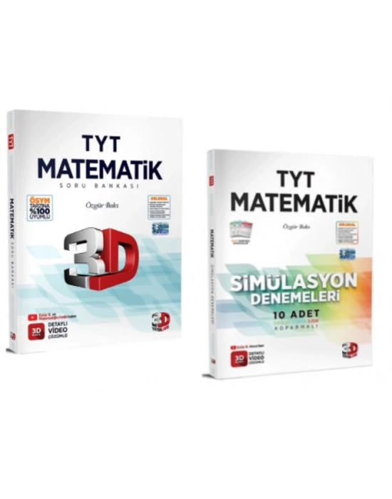 3D YAYINLARI TYT MATEMATİK SORU BANKASI - TYT MATEMATİK SİMÜLASYON DENEME