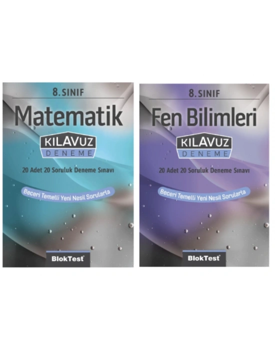 TUDEM YAYINLARI 8.SINIF LGS  MATEMATİK - FEN BİLİMLERİ 20 SORULUK 20 Lİ DENEME