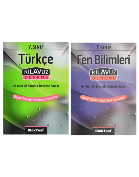 TUDEM YAYINLARI 7.SINIF TÜRKÇE - FEN BİLİMLERİ 20 SORULUK 20 Lİ DENEME