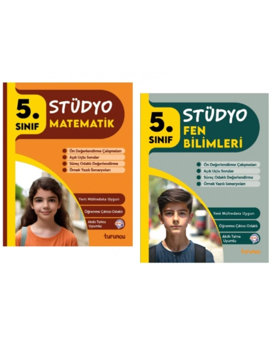 TUDEM YAYINLARI 5.SINIF STÜDYO MATEMATİK  - FEN BİLİMLERİ 2Lİ SET