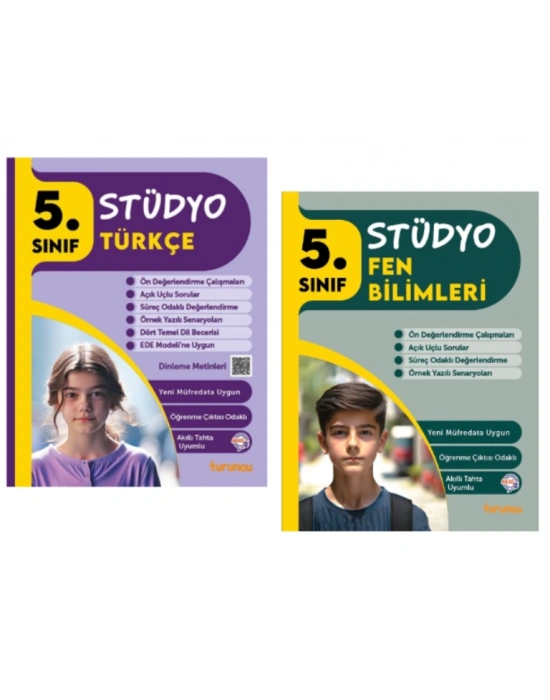 TUDEM YAYINLARI 5.SINIF STÜDYO TÜRKÇE - FEN BİLİMLERİ 2Lİ SET