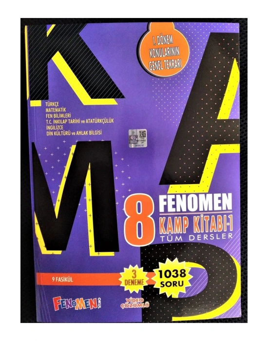 FENOMEN YAYINLARI 8. Sınıf Fenomen Tüm Dersler Kamp Kitabı-1