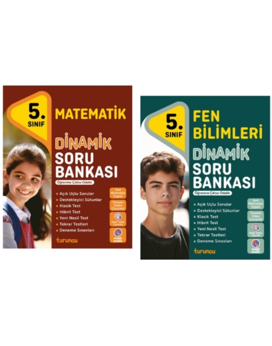 TUDEM YAYINLARI 5.SINIF DİNAMİK  MATEMATİK - FEN BİLİMLERİ - SORU BANKASI
