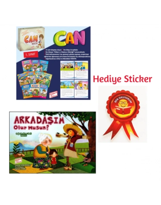 GİZEMLİ BAHÇE 1.SINIF CAN SERİSİ 10LU HİKAYE SETİ - ARKADAŞIM OLURMUSUN 10LU HİKAYE SETİ