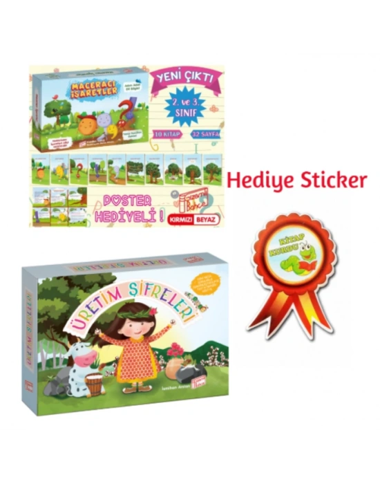 GİZEMLİ BAHÇE 2.SINIF MACERACI İŞARETLER 10LU HİKAYE -ÜRETİM ŞİFRELERİ 10LU HİKAYE SETİ