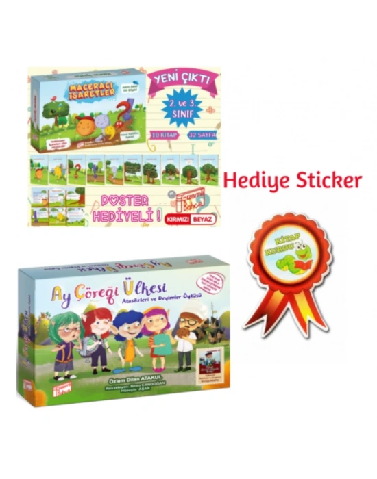 GİZEMLİ BAHÇE 2.SINIF MACERACI İŞARETLER 10LU HİKAYE -AY ÇÖREĞİ ÜLKESİNDE ATASÖZLERİ VE DEYİMLER 10LU HİKAYE SETİ