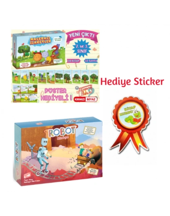 GİZEMLİ BAHÇE 2.SINIF MACERACI İŞARETLER 10LU HİKAYE - ROBOT ARKADAŞIM 10LU HİKAYE SETİ