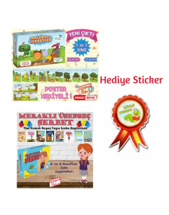 GİZEMLİ BAHÇE 2.SINIF MACERACI İŞARETLER 10LU HİKAYE - MERAKLI ÜŞENGEÇ ŞERBET 10LU HİKAYE SETİ