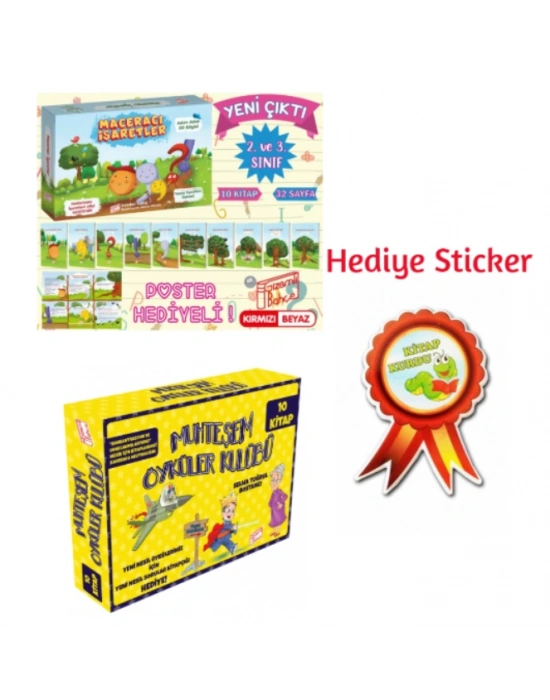GİZEMLİ BAHÇE 2.SINIF MACERACI İŞARETLER 10LU HİKAYE - MUHTEŞEM ÖYKÜLER KULUBÜ 10LU HİKAYE SETİ
