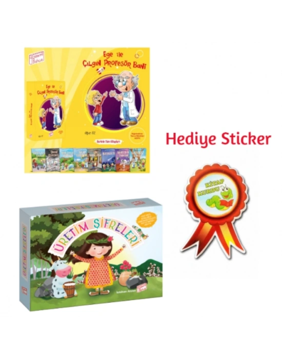 GİZEMLİ BAHÇE 2.SINIF EGE İLE ÇILGIN PROFESÖR BANİ HİKAYE SETİ - ÜRETİM ŞİFRELERİ 10LU HİKAYE SETİ