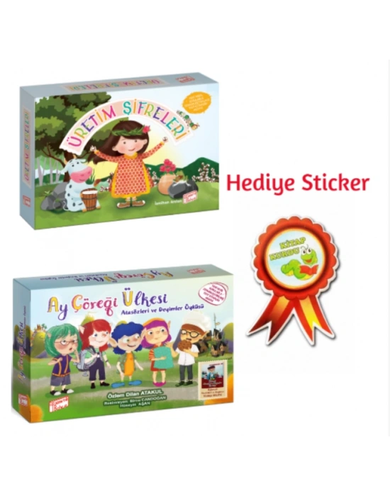 GİZEMLİ BAHÇE 2.SINIF ÜRETİM ŞİFRELERİ 10LU HİKAYE SETİ -  AY ÇÖREĞİ ÜLKESİNDE ATASÖZLERİ VE DEYİMLER 10LU HİKAYE SETİ