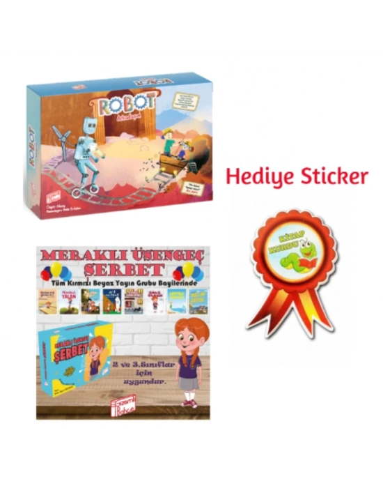 GİZEMLİ BAHÇE 2.SINIF ROBOT ARKADAŞIM 10LU HİKAYE - MERAKLI ÜŞENGEÇ ŞERBET 10LU HİKAYE SETİ