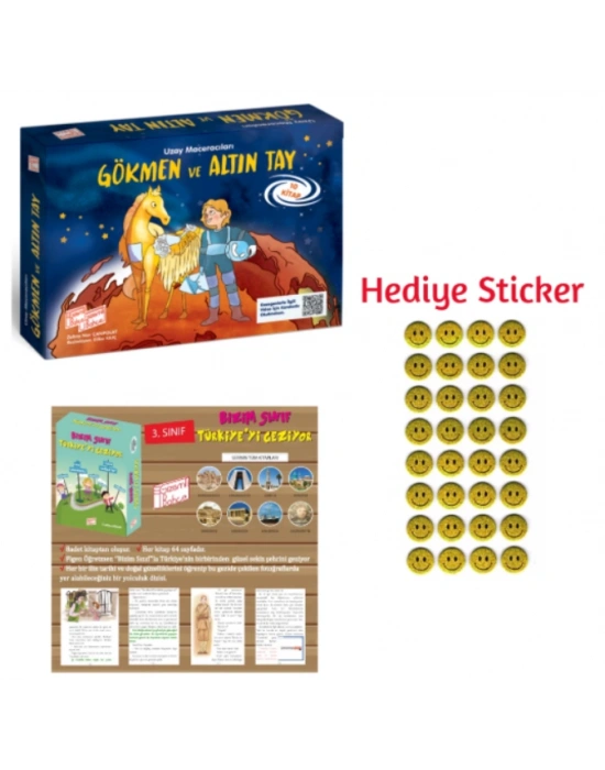 GİZEMLİ BAHÇE 3.SINIF GÖKMEN ve ALTIN TAY 10LU HİKAYE - BİZİM SINIF TÜRKİYEYİ GEZİYOR 10LU HİKAYE SETİ
