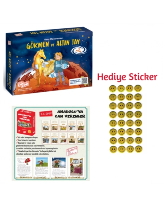 GİZEMLİ BAHÇE 3.SINIF GÖKMEN ve ALTIN TAY 10LU HİKAYE - ANADOLUYA CAN VERENLER 10LU HİKAYE SETİ
