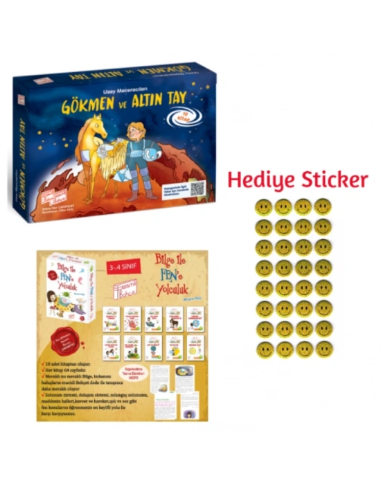 GİZEMLİ BAHÇE 3.SINIF GÖKMEN ve ALTIN TAY 10LU HİKAYE - BİLGE İLE FENE YOLCULUK 10LU HİKAYE SETİ
