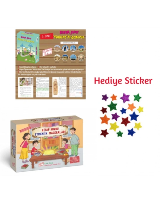 GİZEMLİ BAHÇE 3.SINIF BİZİM SINIF TÜRKİYEYİ GEZİYOR - KİTAP KURDA EYMENİN MACERALARI 10LU HİKAYE SETİ