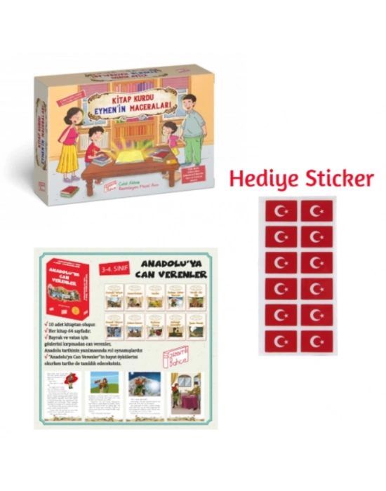 GİZEMLİ BAHÇE 4.SINIF KİTAP KURDU EYMENİN MACERALARI 10LU HİKAYE - ANADOLUYA CAN VERENLER 10LU HİKAYE SETİ