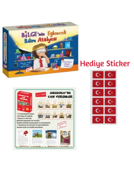 GİZEMLİ BAHÇE 3.SINIF BİLGENİN EĞLENCELİ BİLİM ATÖLYESİ - ANADOLUYA CAN VERENLER 10LU HİKAYE SETİ