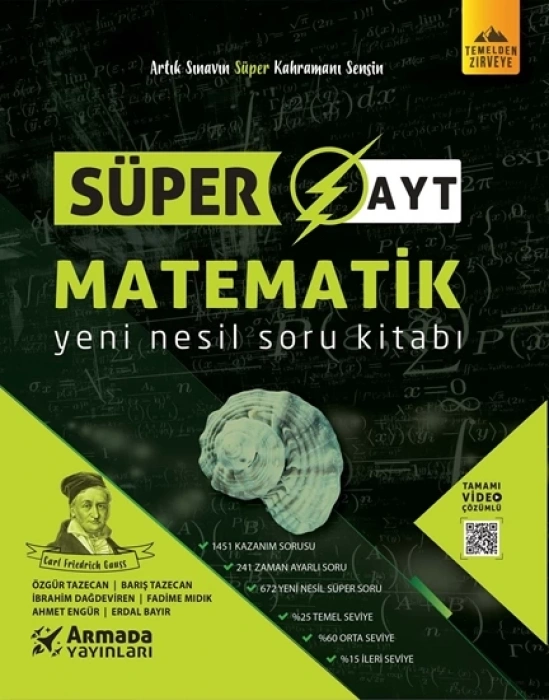 ARMADA YAYINLARI SÜPER AYT MATEMATİK YENİ NESİL SORU KİTABI