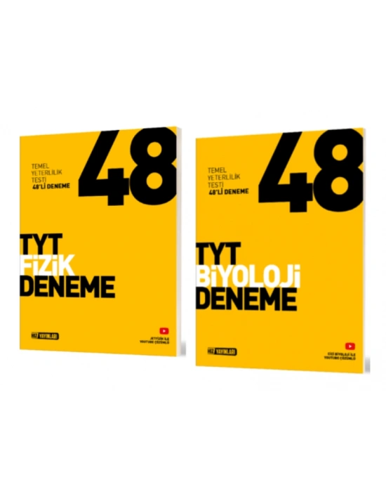 HIZ YAYINLARI TYT FİZİK - BİYOLOJİ 48Lİ DENEME