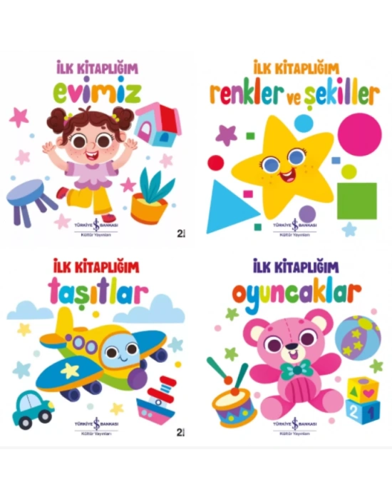İlk Kitaplığım Oyuncaklar + Taşıtlar + Evimiz + Renkler ve Şekiller