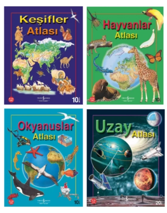 KEŞİFLER - HAYVANLAR - OKYANUSLAR - UZAY ATLASI