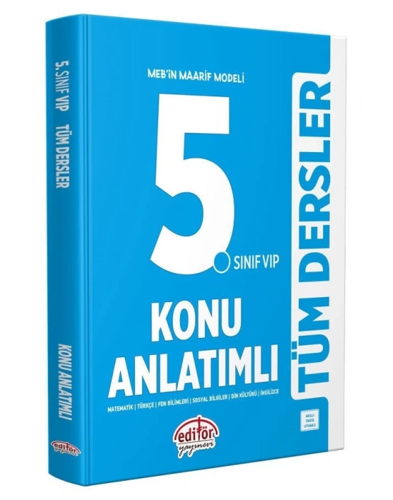 Editör Yayınları 5. Sınıf VIP Tüm Dersler Konu Anlatımlı