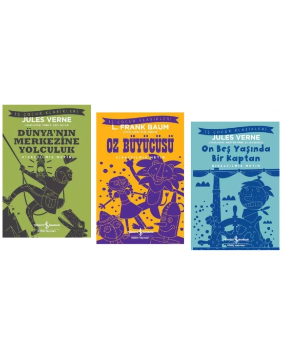 100 TEMEL ESER DÜNYANIN MERKEZİNE YOLCULUK - OZ BÜYÜCÜSÜ - ON BEŞ YAŞINDA BİR KAPTAN - KISALTILMIŞ METİN