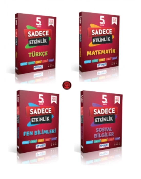 Yanıt Yayınları 5.Sınıf Sadece Etkinlik Türkçe - Matematik - Fen Bilimleri  - Sosyal bilgiler