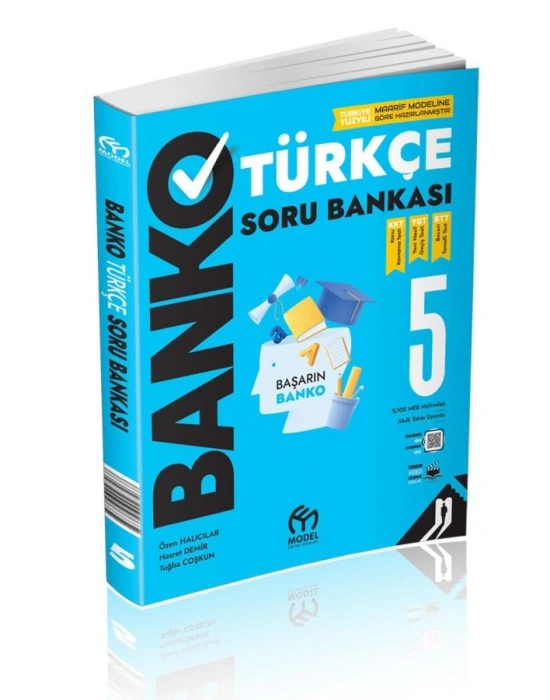 MODEL EĞİTİM YAYINLARI 5.Sınıf Banko Türkçe Soru Bankası