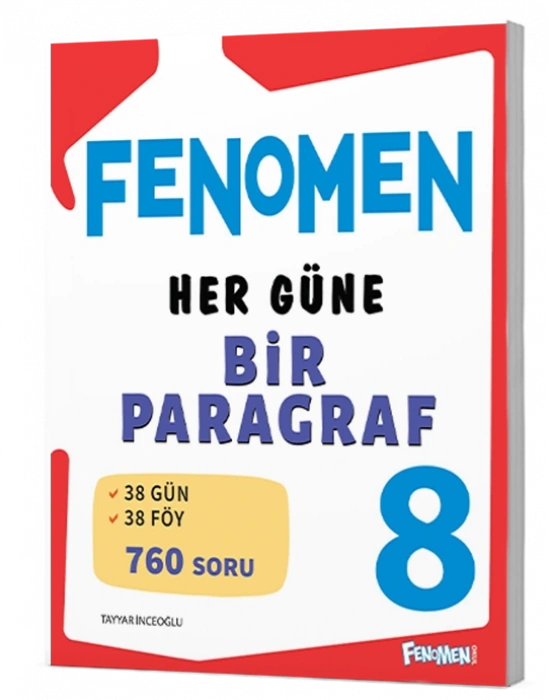 Fenomen Yayıncılık LGS 8. Sınıf Her Güne Bir Paragraf Soru Bankası