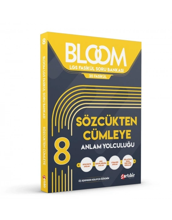 ARTIBİR YAYINLARI 8 SINIF SÖZCÜKTEN CÜMLEYE ANLAM YOLCULUĞU 20 LGS FASİKÜL SORU BANKASI